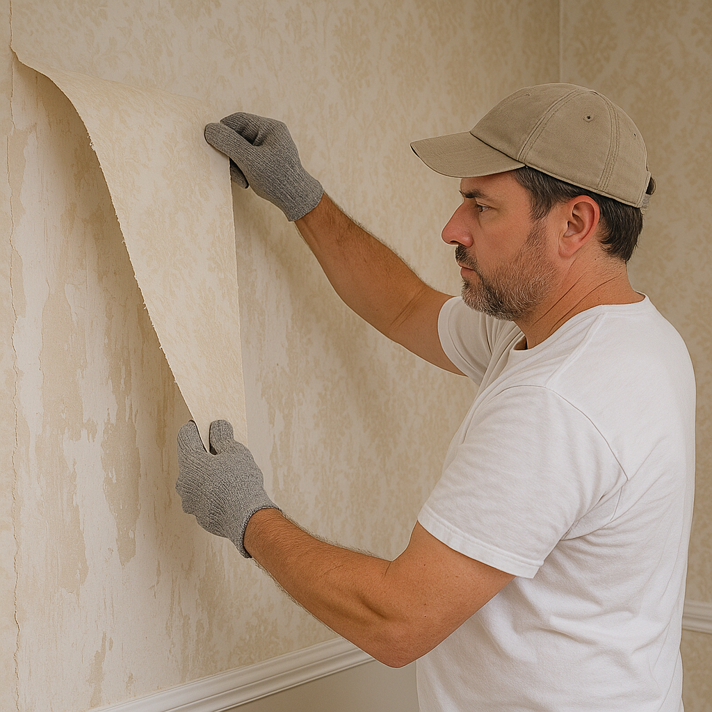 Popcorn ceiling removal in a Toronto condo bedroom