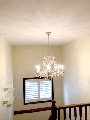 Popcorn ceiling removal - after