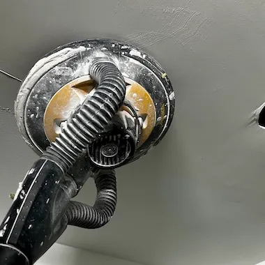 Popcorn ceiling removal project 4 - before and after transformation