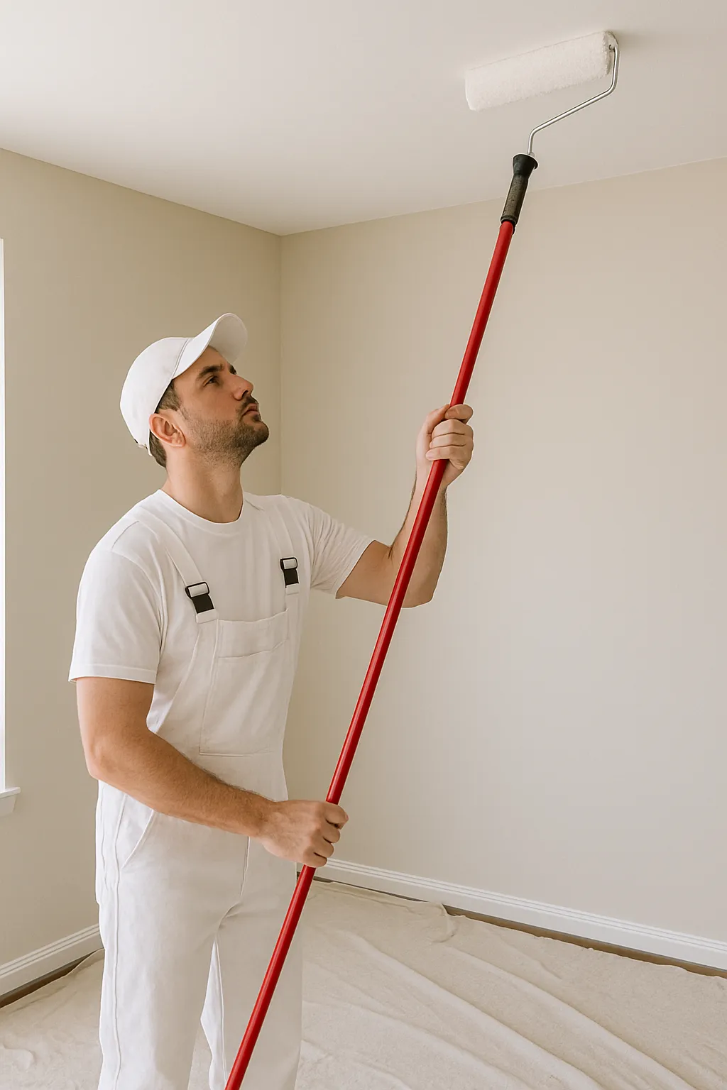 Ancaster interior wall preparation before painting.