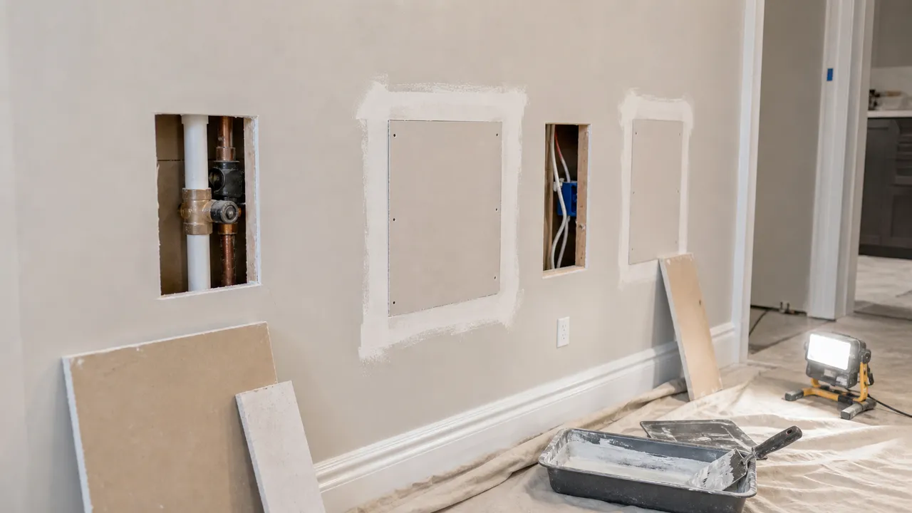 Drywall Repair After Electrical or Plumbing Work in Mississauga
