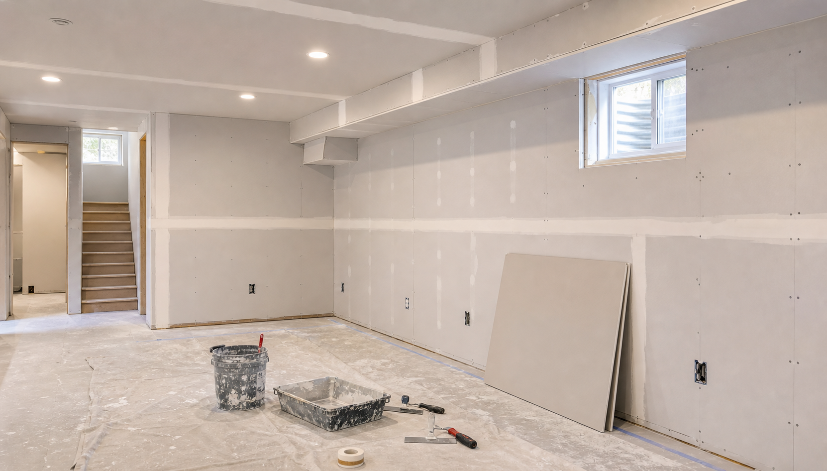 Basement Drywall Contractor Hamilton: Board Hanging, Taping & Smooth Finishing
