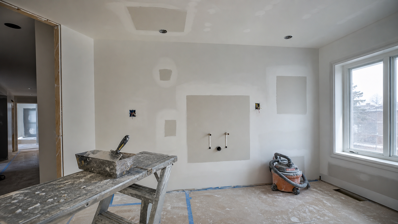 Drywall Repair After Electrical or Plumbing Work in Hamilton