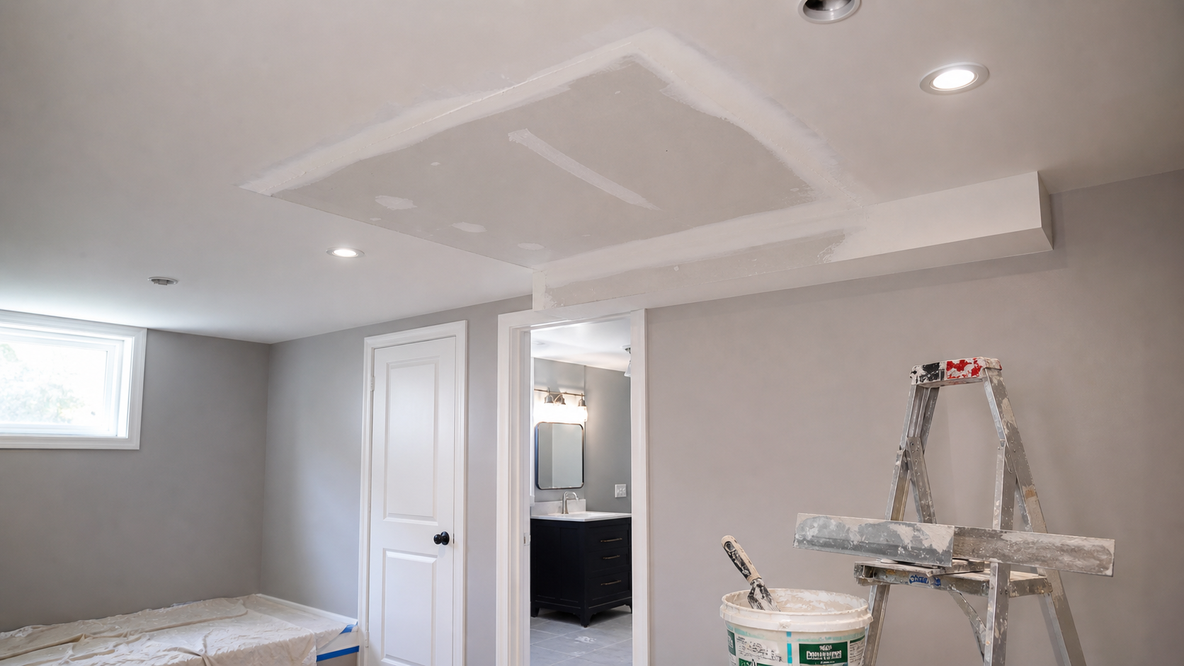 Drywall Repair After Plumbing Work in Burlington Homes
