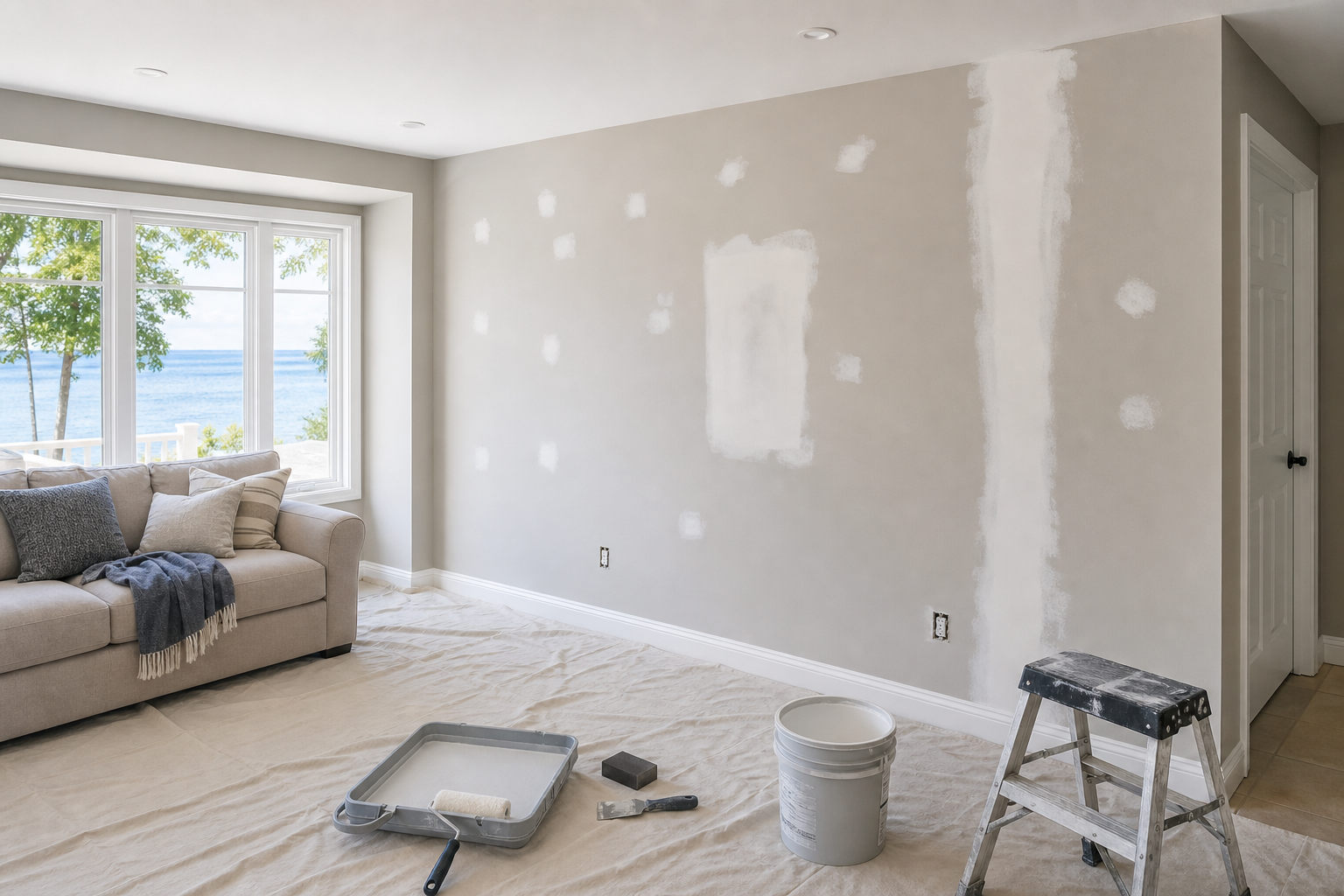 Drywall Repair Before Painting in Burlington: What to Fix Before You Repaint