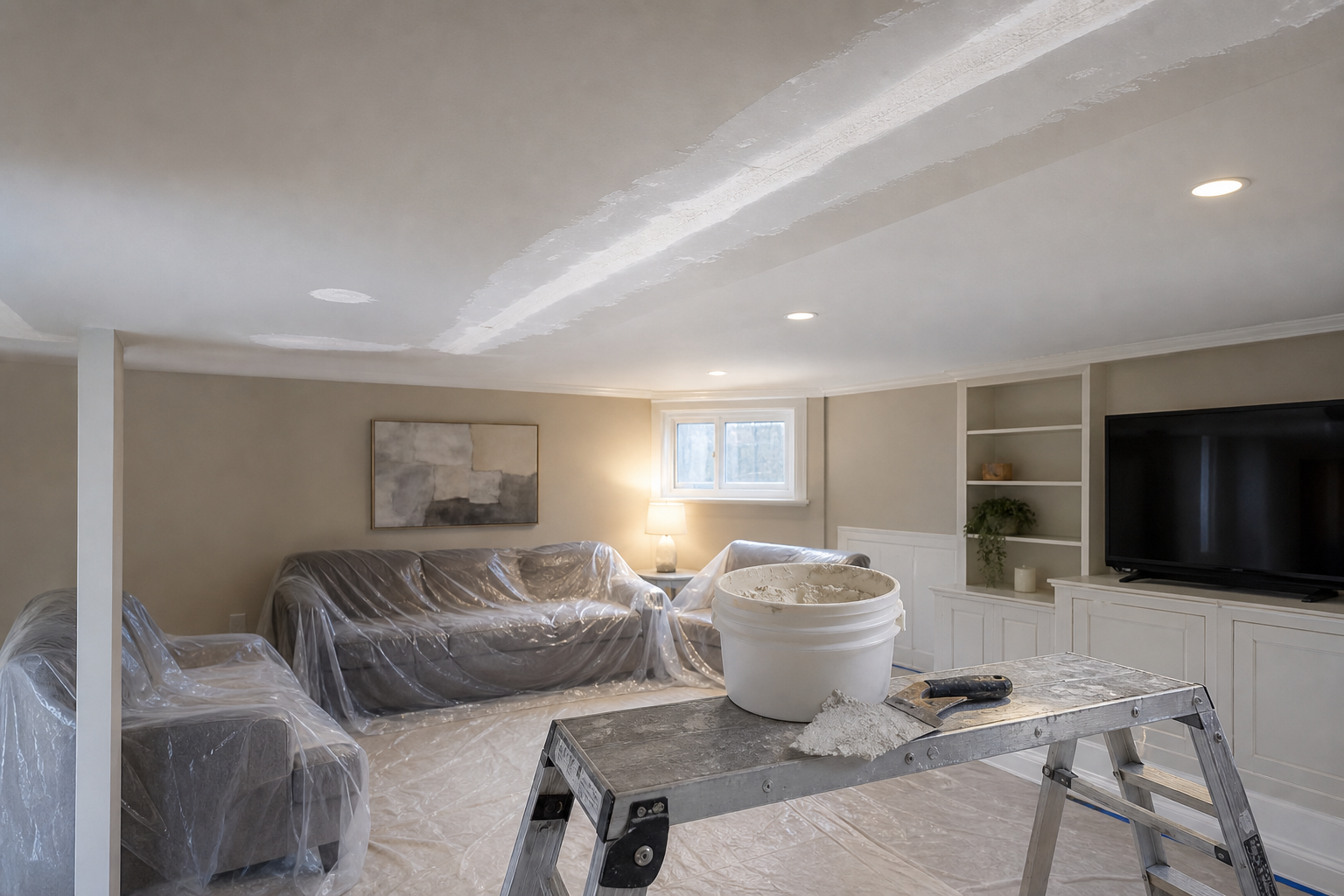 Drywall Tape Repair in Burlington: Bubbling Tape, Open Seams & Cracked Joints