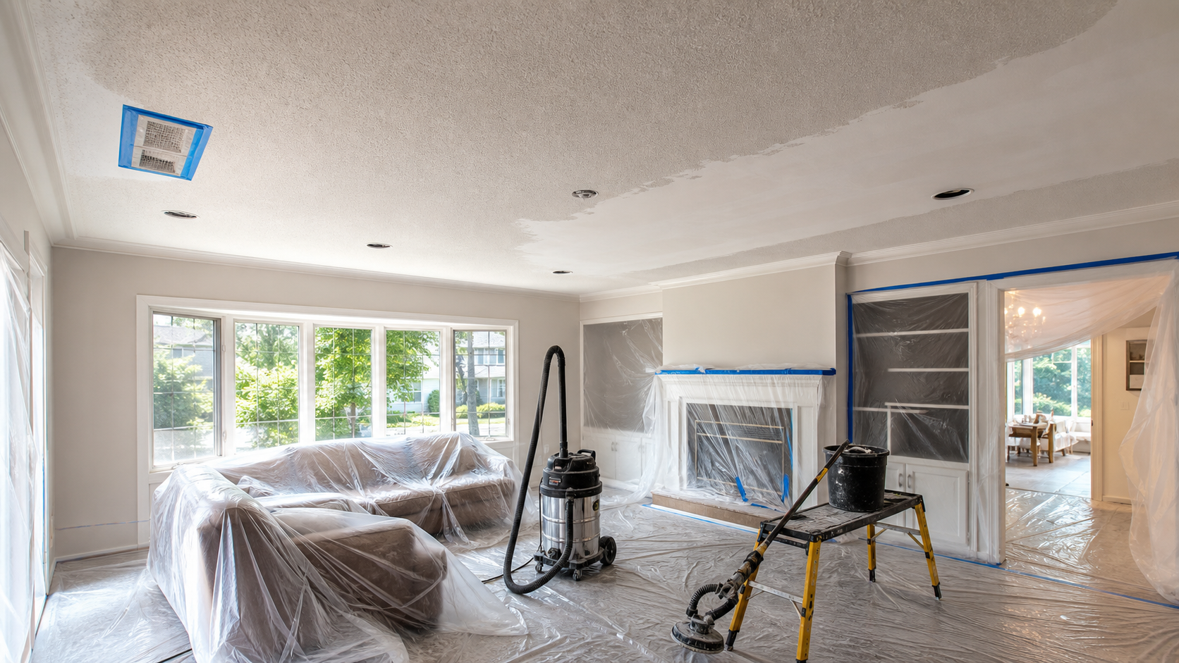 Popcorn Removal Oakville Cost: What Affects Price, Dust Control & Smooth Finish Quality