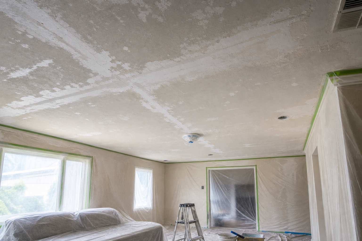 Why Scraping Alone Does Not Create a Smooth Ceiling