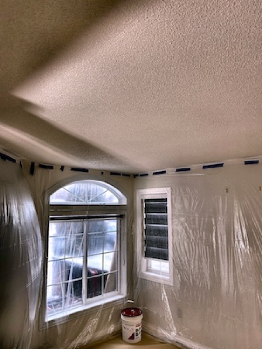 St. Catharines popcorn ceiling removal project 2