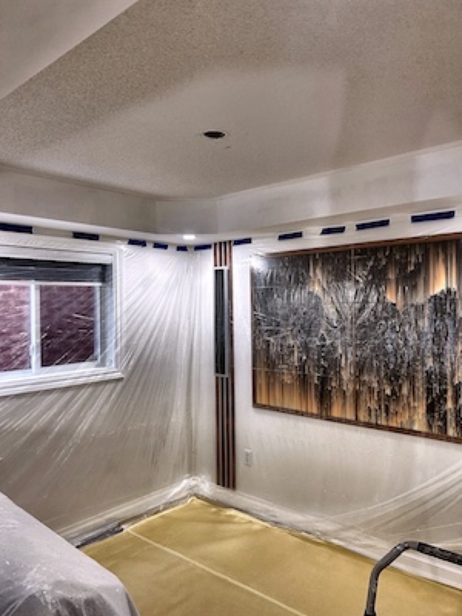 St. Catharines popcorn ceiling removal project 4