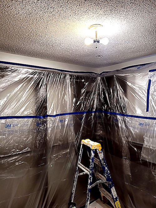 Grimsby popcorn ceiling removal project 5