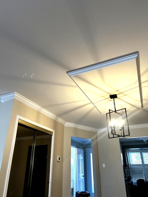 Popcorn ceiling removal — Burlington (Roseland) — Level 5 finish