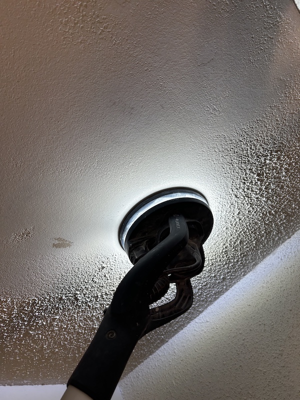 Popcorn ceiling removal in a Toronto home — project 1