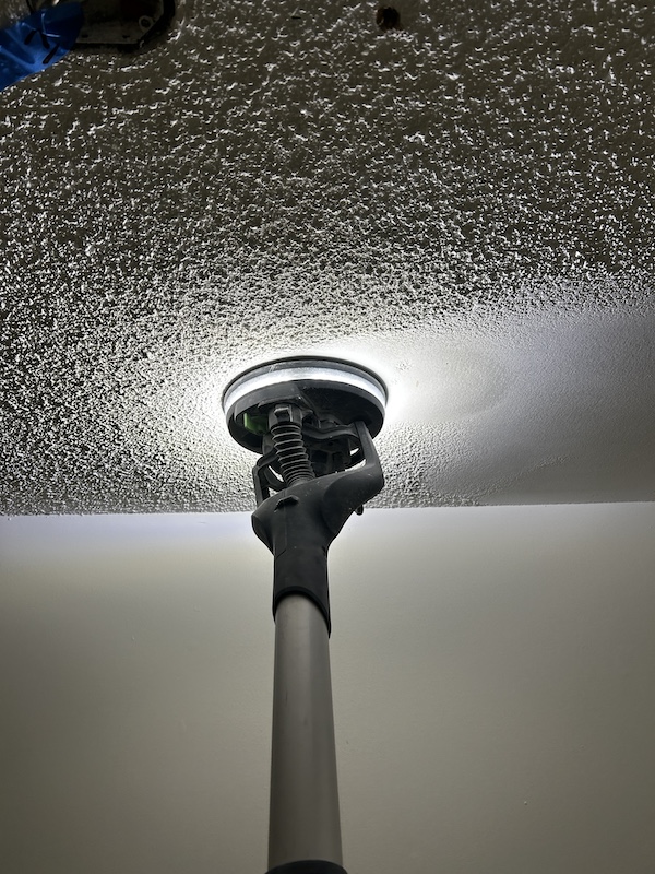 Popcorn ceiling removal in a Toronto home — project 2